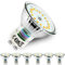 Allesgute GU10 LED Warmweiss 5W 500lm LED Leuchtmittel Ersatz für 45W Halogen Lampe Kein Flackern Birne 120° Abstrahlwinkel Glühbirnen Nicht Dimmbar 230V, 6er Pack