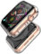Misxi 2-Stück für Apple Watch Series SE 2 (2024) / SE/Series 6 / Serie 5 / Series 4 Hülle Mit Displayschutz 40mm, Rundum Schutzhülle HD Ultradünne Schutz Case für iWatch, 2 Transparente