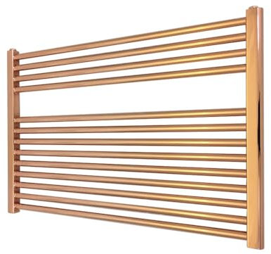 Straight Polished Copper Ladder Towel Rail Radiators Central Heating Heater - 900 x 600mm…