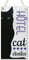 CARISPIBET Hôtel cat etoiles | enseignes pour la maison décoration pour les fans des chats plaques décoratives décor d'interieurs 30 x15 cm