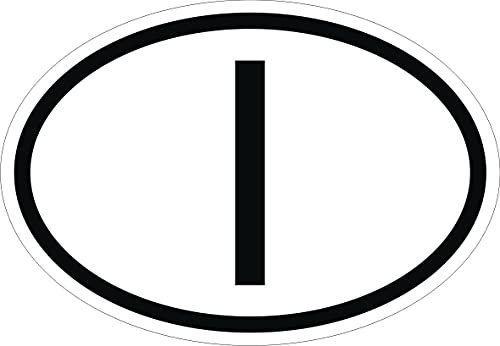 Adesivo I ITALIA I di Identificazione Nazione Residenza per Auto I di Italia
