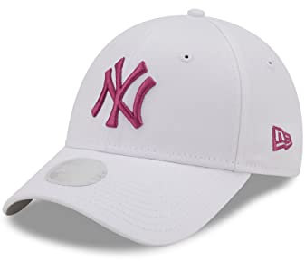 New Era New York Yankees MLB League Essential White Pink 9Forty Adjustable Women Cap - One-Size