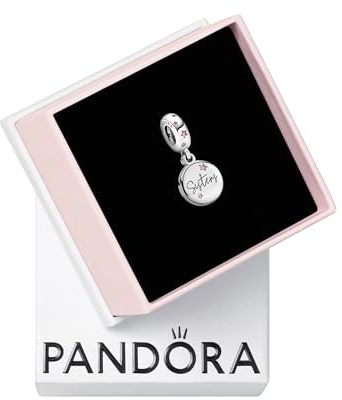 PANDORA Silver Forever Sisters Dangle Charm for Bracelet