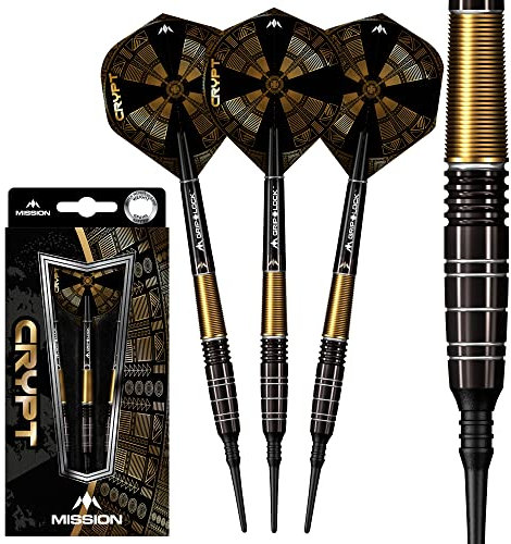 Mission Crypt Black & Gold PVD M1 90% Softdarts 20 Gramm
