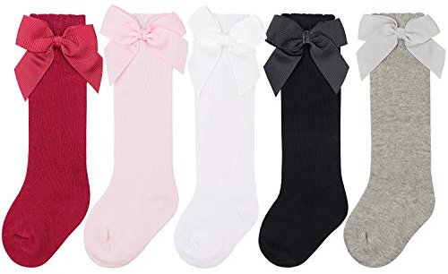 DRESHOW Calzini alti al Ginocchio Bambina Calzini per Bambini Calzini per Neonati Calzini Per Neonati In Cotone