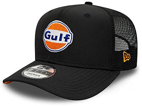New Era 9Fifty Mclaren Gulf Snapback Trucker Baseball Cap, Schwarz , M/L