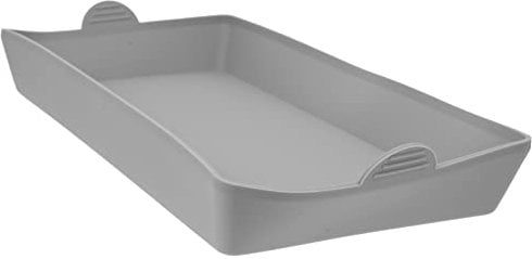 Grey Silicone Baking Sheet Oven Pan Dividers Sturdy Heat Proof Handles Nonstick Tray Cooking Reusable Bakeware Set for Meal Prep Oven Pan