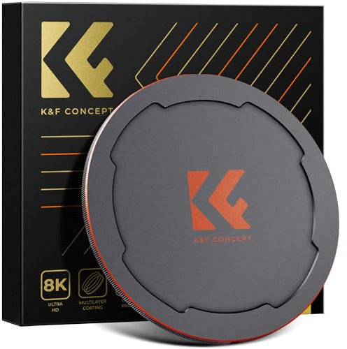 K&F Concept Tapa de Filtro Magnético, Rosca y Magnético 2 en 1 Cap de Filtro Compatible con K&F Magnetic Magnético Sistema
