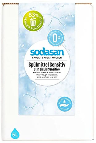 SODASAN Spülmittel, Sensitiv, 5L (3er Pack)