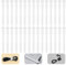 Reusable Cable Ties 4.5inch Silicone Cable Ties, 30pcs Reusable Zip Ties Elastic Silicone Cord Organizer Straps Ties for Charging Cables USB Cables Earphones Cable Audio(11.3cm, 30pcs, White)