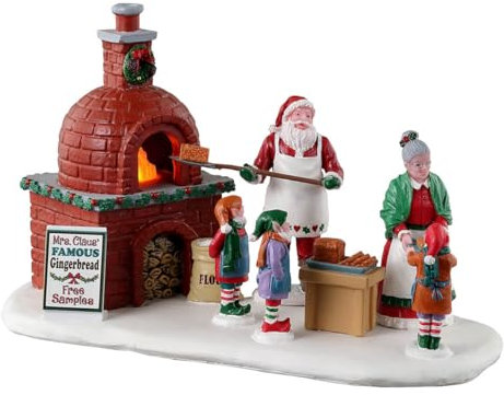 Lemax- Santa's Wonderland Accessory: Mrs. Claus' Gingerbread Bake, Multicolore, 34086