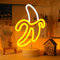 ENUOLI Banane LED -Neonschilder, Banane Neon Lichtkunst Bunte Neonlampe mit Halter Basis Banane Nachtlichter USB/Batterie Innentischdekor für Home Party Jubiläum Valentinstag Geschenke Dekoration