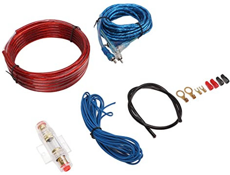 aqxreight 8 Gauge Car Amplifier Wiring Kit with Power Cable for Auto Speaker Subwoofer