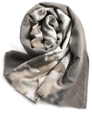 Superora Damen Schals Weiche Warm Stola Herbst Winter Gedruckt Langer Schal Scarf Print Multicolour Farbverlauf Muster 190cm*65cm