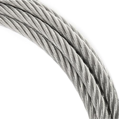 Wire Rope Steel Cable Premium Quality Galvanised Zinc Metal Wire Rope Cable Diameter: 6mm Length: 50m