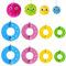 8 Stück PomPom Maker, Kunststoff Pompom Maker Set, DIY Fluff Ball Weaver Nadel, Pompon-Maschine, 4 Größen (3,5/5,5/7/9 cm) für Mützen Schals Kleidung Strickmütze Basteln
