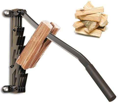 Firewood Kindling Splitter,Kindling Splitter Wall Mounted ,Wall Log Splitter Portable Wood Kindling Maker, Log Splitter Tool Wall Mounted Firewood Cutter for Outdoor Camping