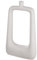 Casablanca Jarrón Decorativo Grande XL de Aluminio, jarrón Cuadrado Moderno Perforado, decoración para salón, Mesa, Color Crema, Altura 41,5 cm