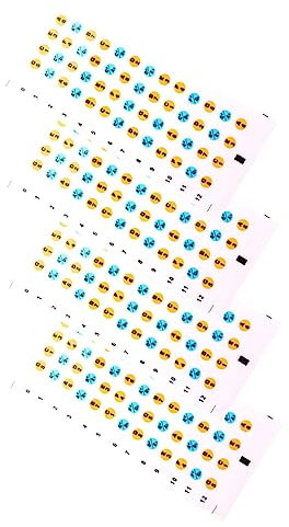 Abaodam 4blätter Ukulele Finger Guide Aufkleber Griffbrett Etiketten Anfänger Lernen Marker Tonleitererkennung