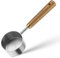 1/4 Cup Measuring Scoop 60ml Scoop Quarter Cup Measure with Wooden Handle, Stainless Steel Measuring Cups Scoops for Coffee Tea Baking