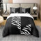 richhome Valentinstag Herz 100% Natur Baumwolle Bettbezug 155x220,Vintage Land Splicing Geometrie Bettwäsche Set, Wild Zebra Geparden Tröster Abdeckung Bettwäsche (kein Tröster)