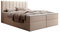 mybed. Allen Boxspringbett Modernes Polsterbett mit Kopfteil und Bettkasten 180x200 7-Zonen Taschenmatratze H4 und Topper Beige Dream Velvet Schlafzimmer