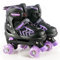Kinder Rollschuhe für Mädchen, Jungen und Anfänger, 4 Größen Verstellbare, mit leuchtenden Rädern Quad Skates, geeignet für den Innen- und Außenbereich