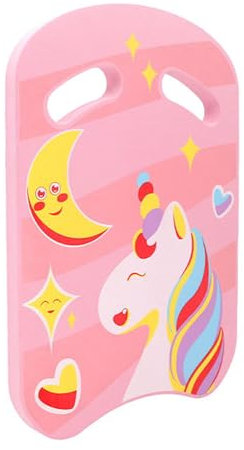 Schwimmbrett Kinder Schwimmbrett Kickboard Schwimmhilfe Cartoon Schwimmen Kickboard Trainingsausrüstung Unicorn Schwimm Board Mit Griffen Schwimmtraining Für Kinder (Rosa)