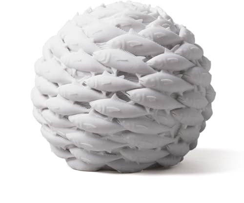 HAUCOZE Fische Skulptur Arts Modern Dekor Figuren Ozean Geschenk Statue Polyresin 21cm