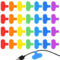 Gjinxi Multicolored Handwriting Cable Tags - 32 PCS, Organize Wires & Identification