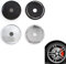 4 Pezzi Coprimozzo Ruota, Coprimozzo per Cerchi in ABS, Coprimozzo per Mozzo Auto, Accessori Auto, Copriruota, Adatti per Coprimozzi con Diametro Interno 56 mm e Diametro Esterno 60 mm (Argento)