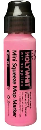 Kuxiptin Graffiti Paint Pens, Graffiti Mop, Acrylic Paint Marker Chisel Tip 12mm/20ml for Highlighting | Refillable Fluorescent Signature