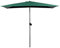 250x130cm Halbrunder Balkonschirm, Sonnenschutz Wandschirm, Höhenverstellbar, Outdoor Halbschirm Terrassenschirm mit Kurbel und 5 Streben(Green)