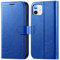TUCCH Case for iPhone 11 (6.1), Wallet Foldable Case with[Shockproof TPU], PU Leather RFID Blocking Card Holder Magnetic Viewing Stand Protective Folio Cover Compatible with iPhone 11, Klein Blue