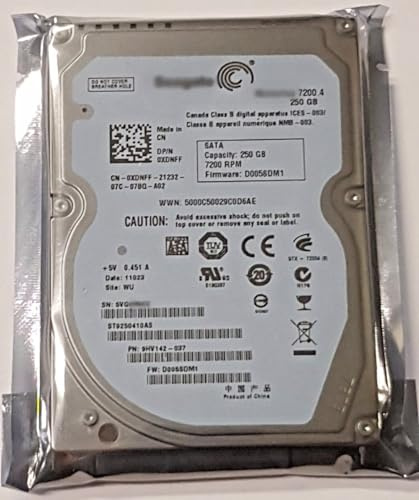 250 GB SATA ST9250410AS 7200 rpm 16 MB 2.5 disco rigido interno