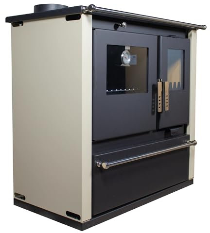 ЕЕК А+ Verso CS Plus Küchenofen Kaminofen Holzherd Links 7.7 kW - Ivory