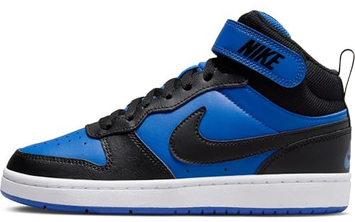 NIKE Unisex Kinder Court Borough Mid 2 Sportschuhe, Game Royal Black White, 38.5 EU