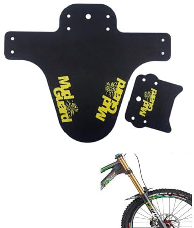 QLEUIFT 4 Stück 2 Sätze Schutzbleche Mountainbike MTB Mudguard, Rennrad Schutzbleche Vorne und Hinten Set Zubehör Cube Spritzschutz Fahrrad Mudrocker