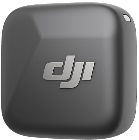 DJI Trasmettitore Mic Mini (Nero infinity),microfoni wireless, leggerissimo, audio di alta qualità, OsmoAudio, cancellazione del rumore, microfono senza fili per fotocamere/iPhone/Android, vlog