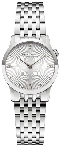 Bruno Söhnle Damenuhr Original NEU Bologna IV Damenuhr Silber Quarz Saphirglas 29mm- 17-13231-240