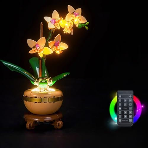 HAIWENFEIQI Kit di illuminazione a LED per modello Lego 10343 Orchidea, luci LED compatibili con modello Lego 10343 Orchid (illuminazione remota)