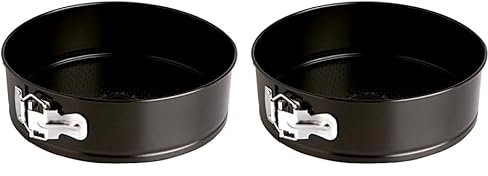 Quid Sweet Grey Molde Redondo Desmontable Acero Pintado 28x6,8cm (Paquete de 2)