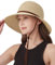 Zylioo Sombrero de Paja pequeño para Mujer, Talla M, Sombrero Playero de Paja de 57 cm con ala Ancha, protección UV.