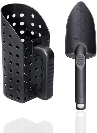 Docache set di pale da sabbia per metal detector, set di pale per la rilevazione di metalli e il giardinaggio, accessori per lo scavo in spiaggia, pale per la rilevazione di metalli, scavo in spiaggia
