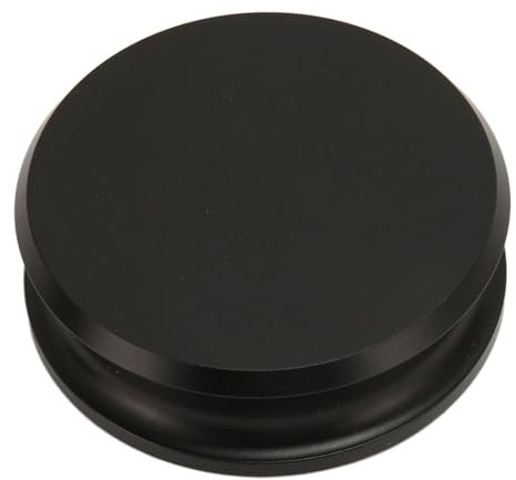 Mtlavistische professionelle HiFi -Plattenspieler -Disc -Stabilisator Aluminiumlegierung Rekordstabilisator mit hervorragender Stoßdämpfung für Gürtel und Direktantriebs (Schwarz)