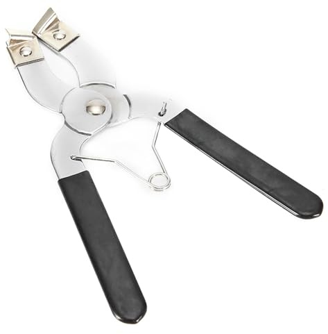 Badafaci Piston Ring Compressor Tool, Piston Ring Expander Pliers with Chrome Vanadium Steel for Auto Car Engine Repair, 6.7in Length