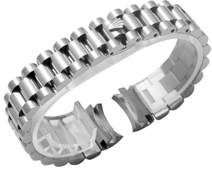 13-21mm Damen Edelstahlband für Rolex Oyster Perpetual Datejust | Damen Metall Handgelenk Band Rundanstoß Casual Dress Damen
