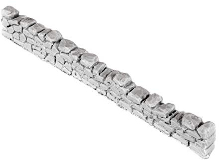 War World Gaming Trockenmauer Unbemalt x 3 - Tabletop Gelände Modell Miniaturen Mauer Diorama Modellbau Modellbahn