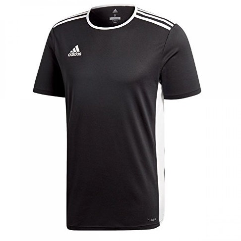 adidas Men's Entrada 18 Jsy JERSEY SHORT SLEEVE , Black/White, L UK