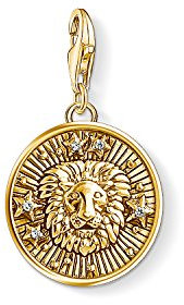 Thomas Sabo Damen Charm-Anhänger Sternzeichen Löwe Charm Club 925 Sterling Silber 1656-414-39